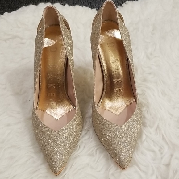 Ted Baker Mishiam Gold Stiletto Cut Out 